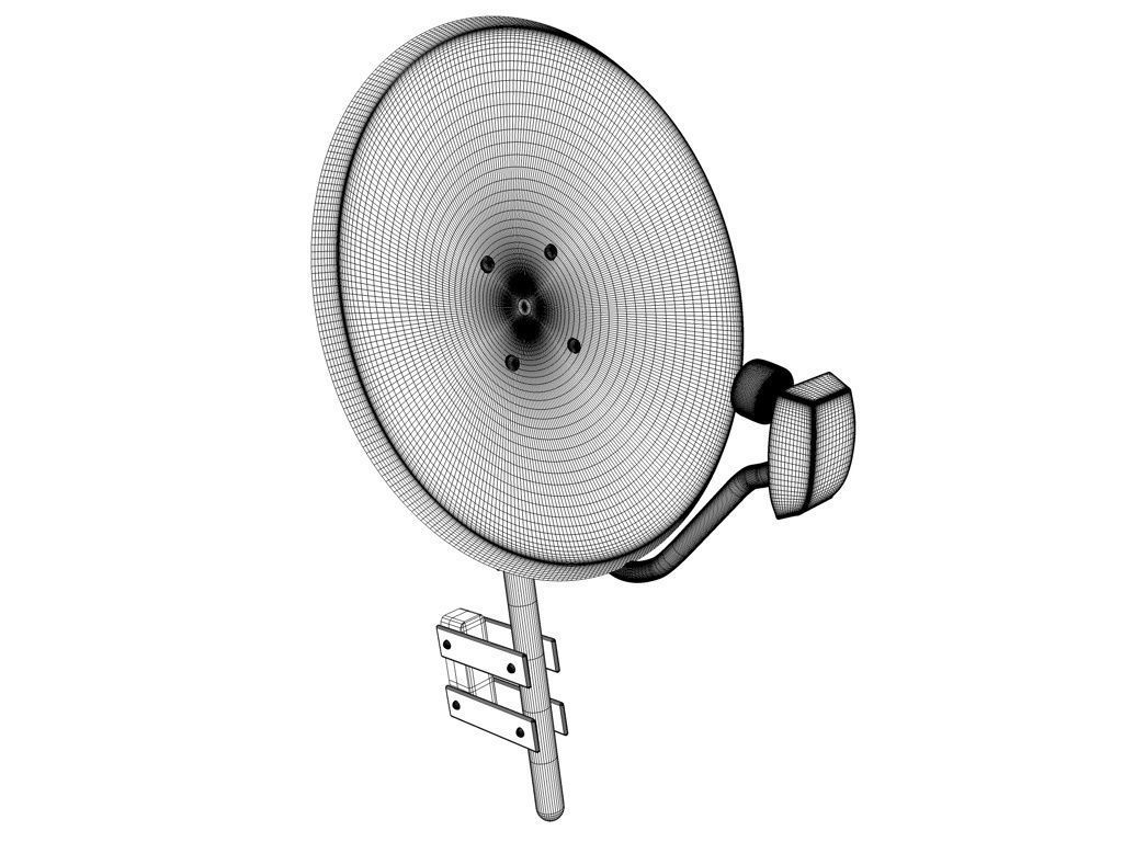 satelite dish 3D model 3D model_1