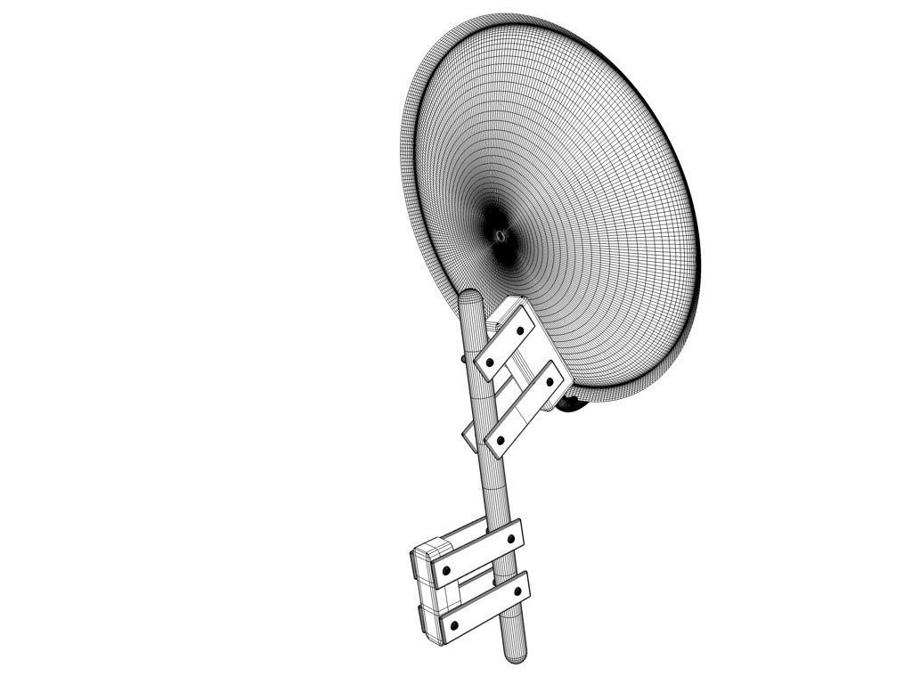 satelite dish 3D model 3D model_3