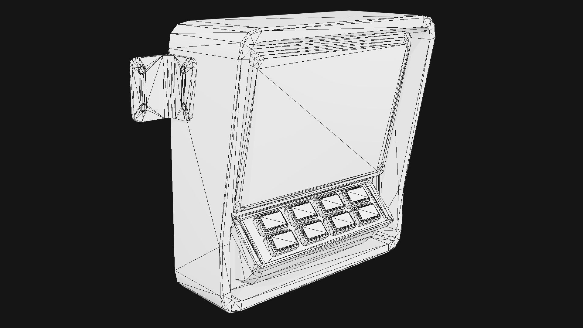 Terminal Console Low-poly 3D model_6