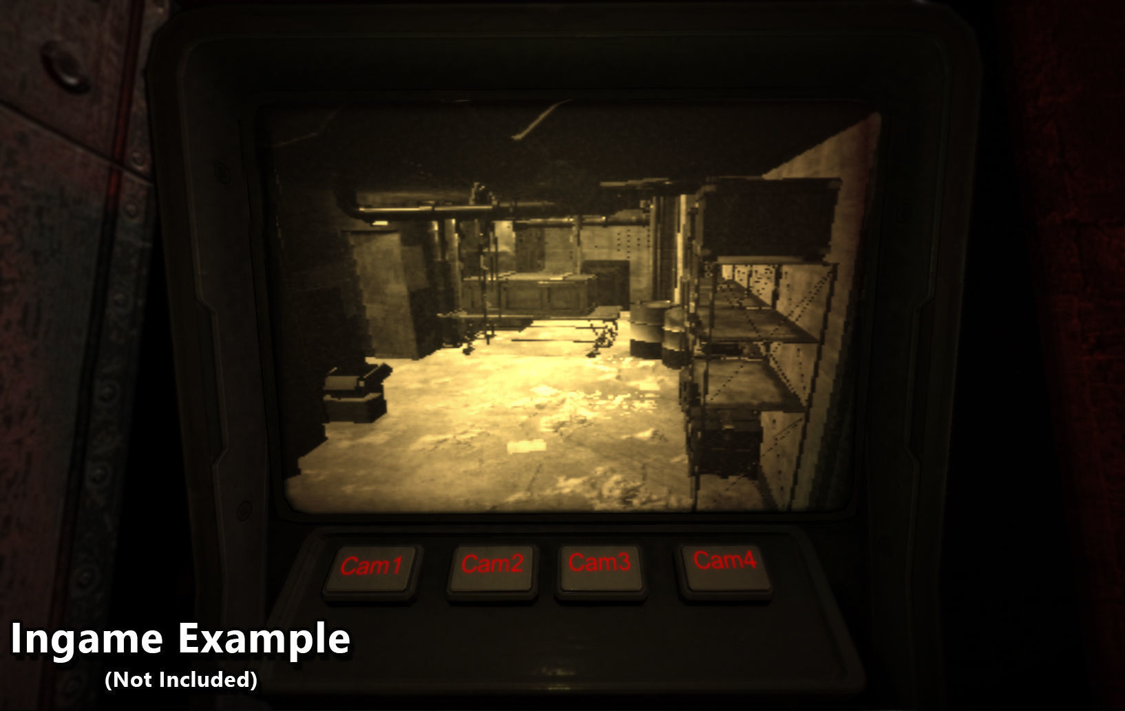 Terminal Console Low-poly 3D model_4