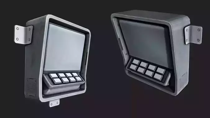Terminal Console Low-poly 3D model
