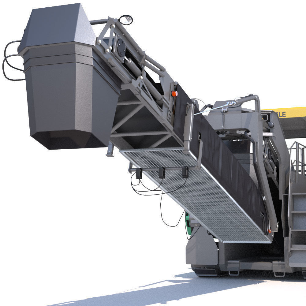 Asphalt feeder Vogele MT3000 3D model_13