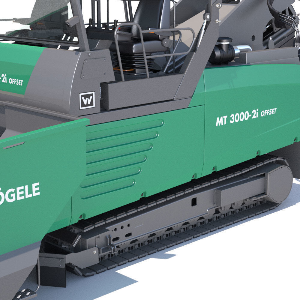 Asphalt feeder Vogele MT3000 3D model_14