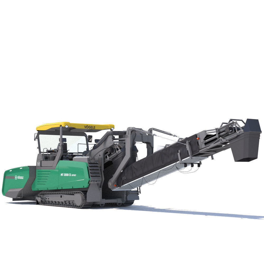 Asphalt feeder Vogele MT3000 3D model_3