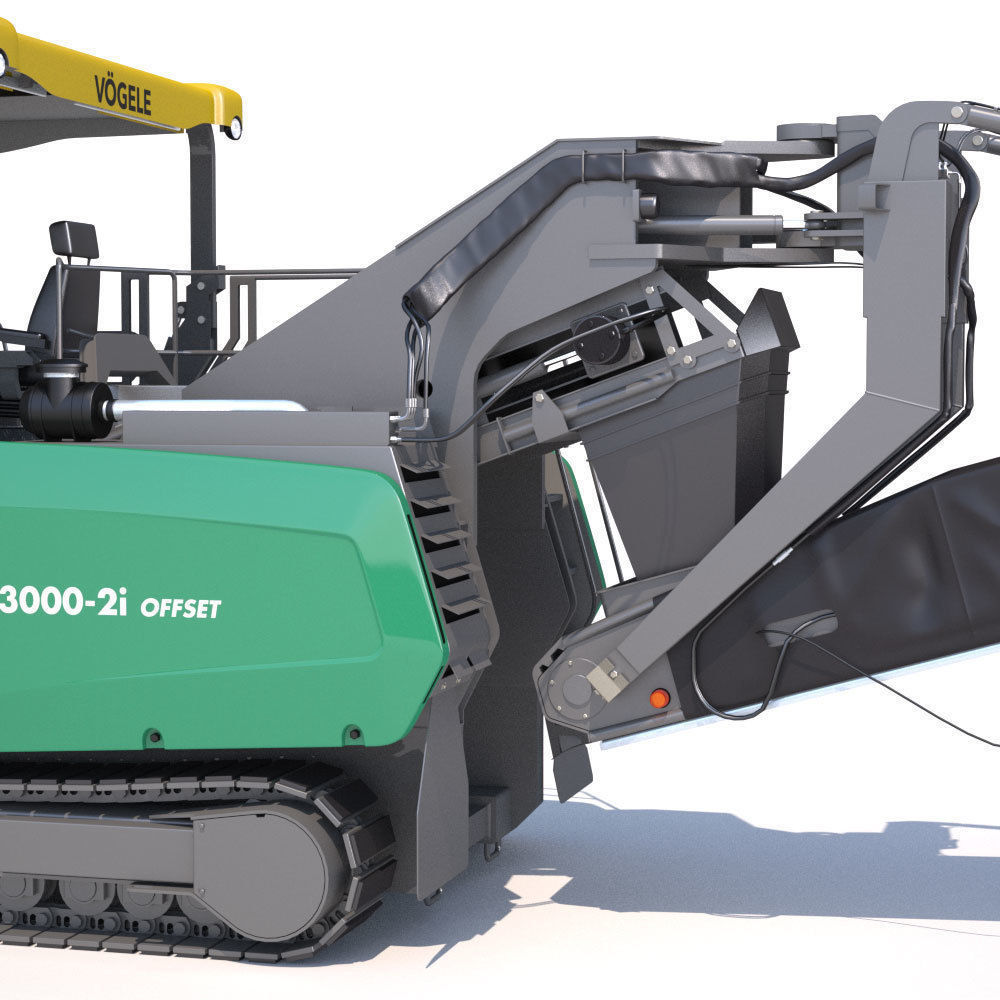 Asphalt feeder Vogele MT3000 3D model_11