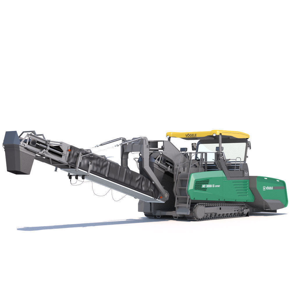 Asphalt feeder Vogele MT3000 3D model_4