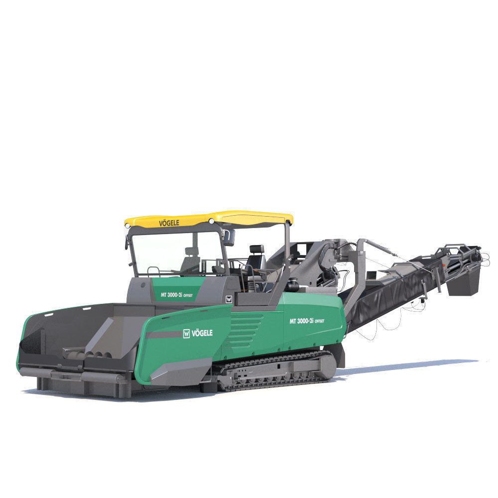 Asphalt feeder Vogele MT3000 3D model_2