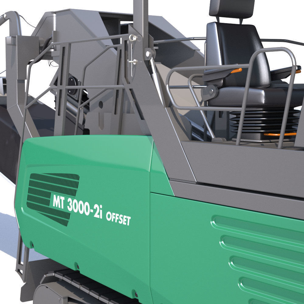Asphalt feeder Vogele MT3000 3D model_9