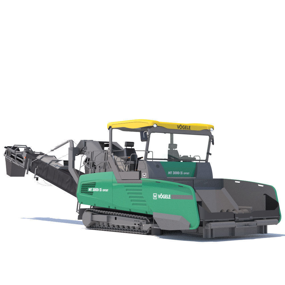 Asphalt feeder Vogele MT3000 3D model_5
