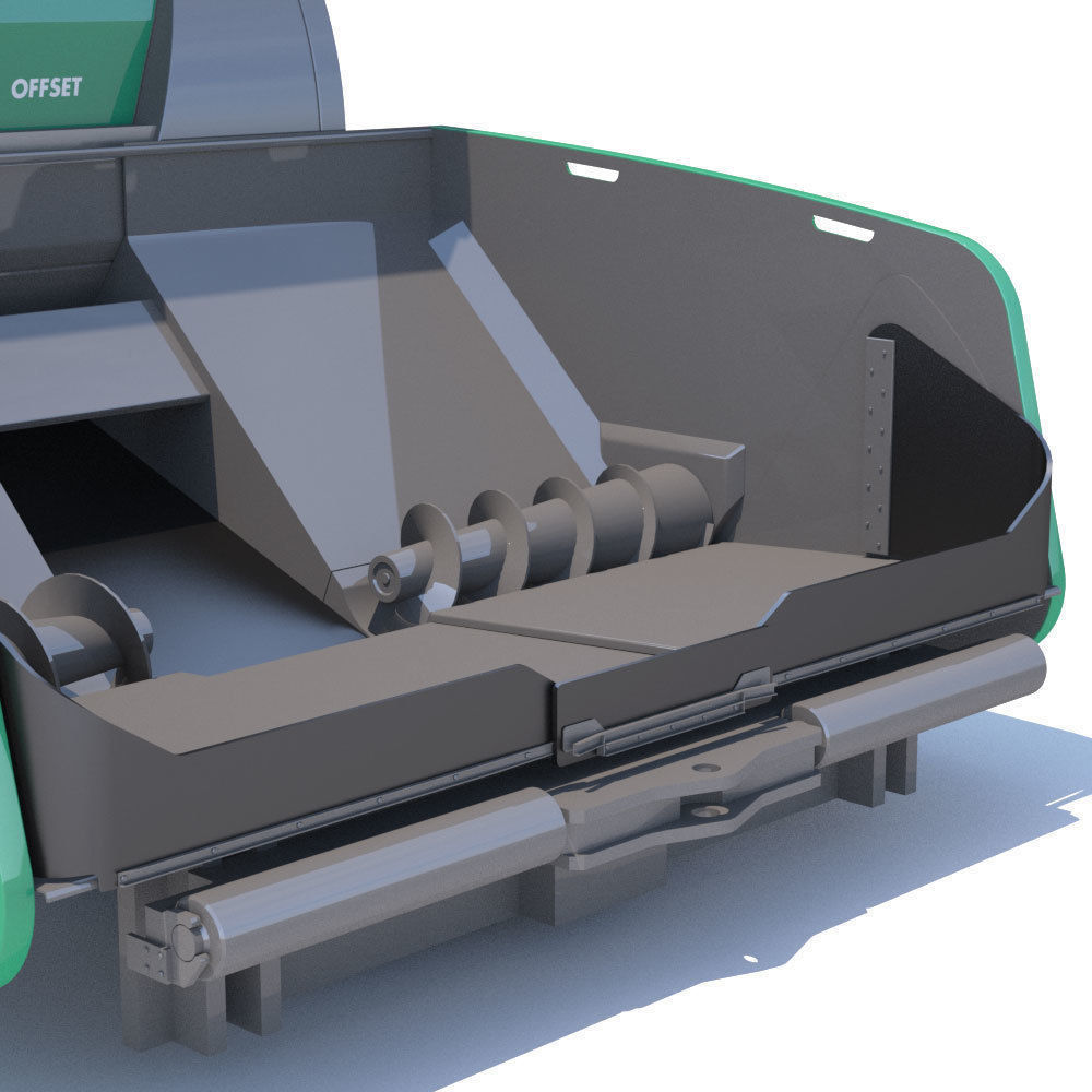 Asphalt feeder Vogele MT3000 3D model_10