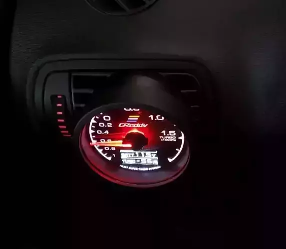 Audi A3 S3 1997 2006 Air Vent with Integrated 60mm Gauge Holder 3D print model