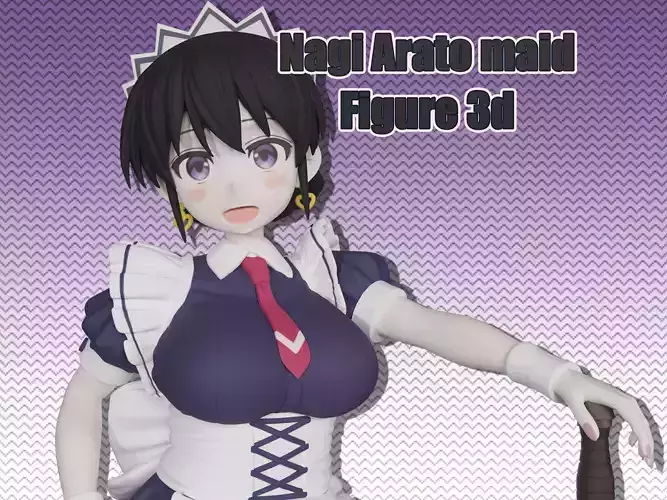 Nagi Arato maid ver figure 3d