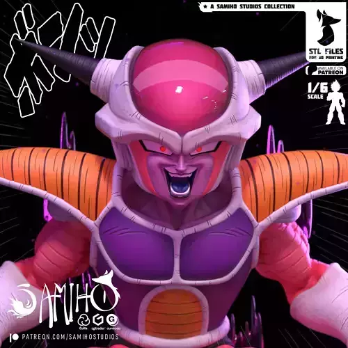 Samiho Studios - Freeza 1st Form - STLs ready for printing 