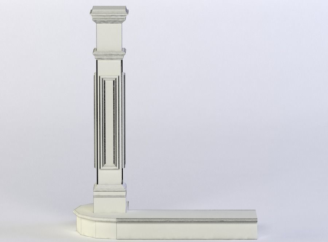 VICTORIAN STAIR 3D MODEL Low-poly 3D model