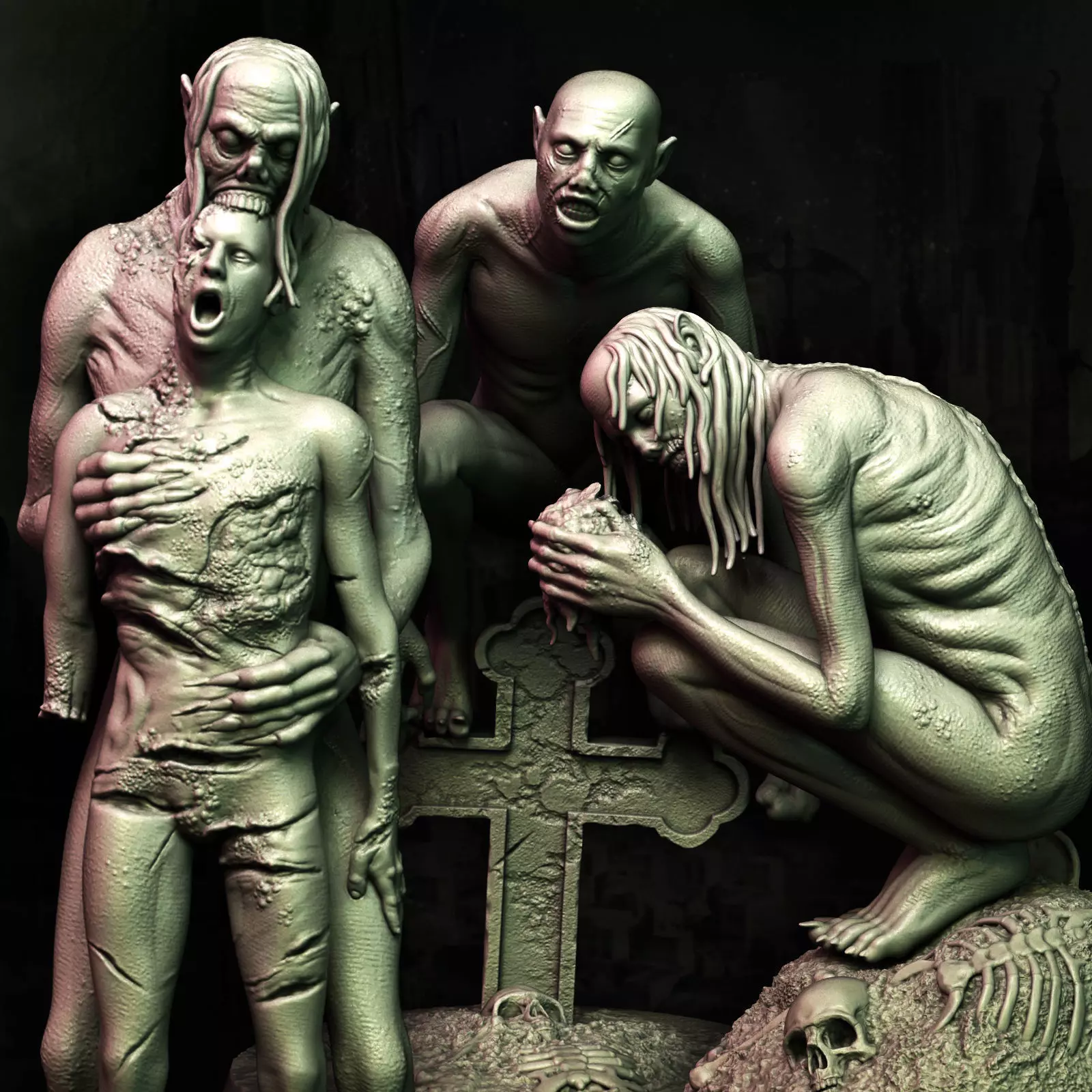 Ghoul x3 3D print model