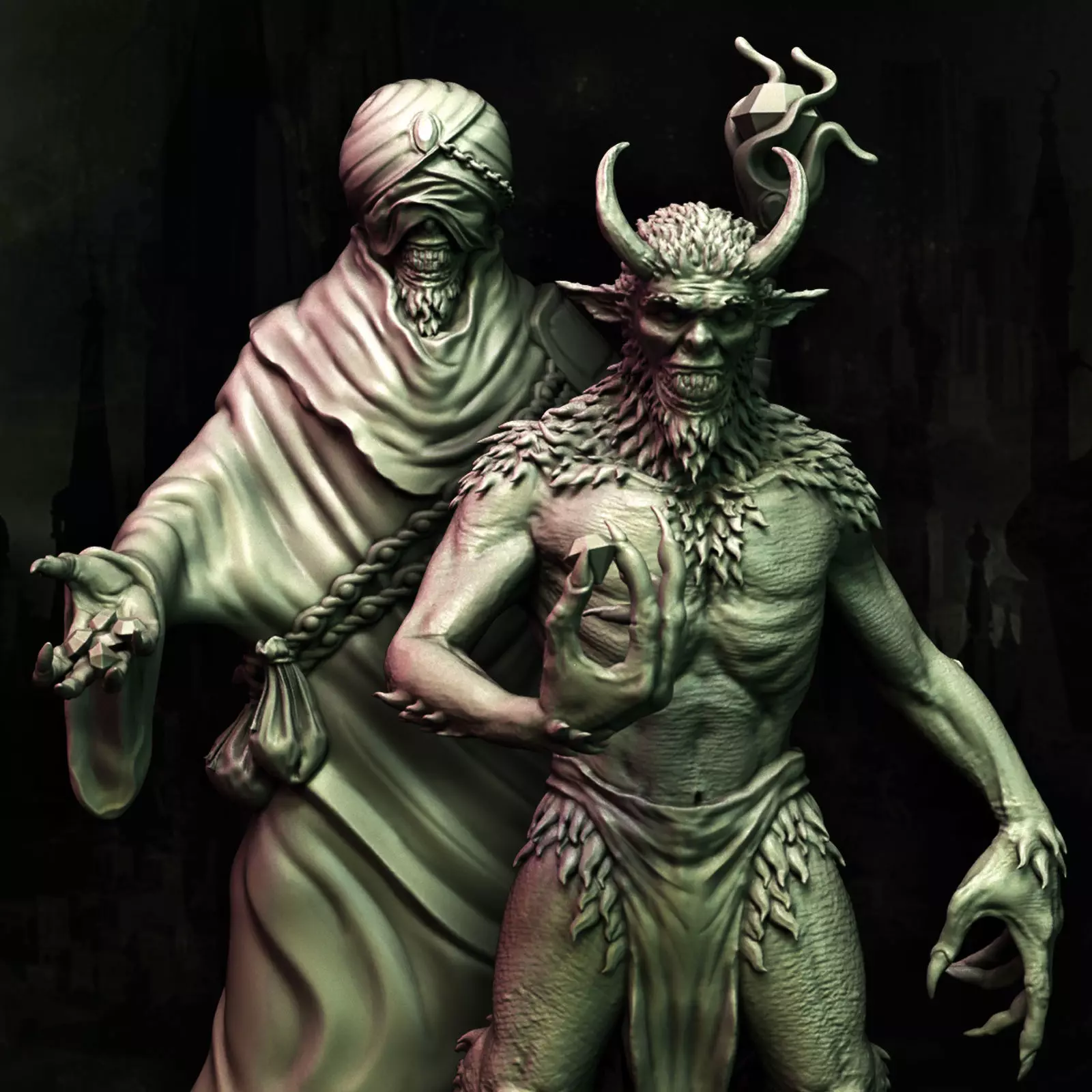 Men of leng x2 3D print model