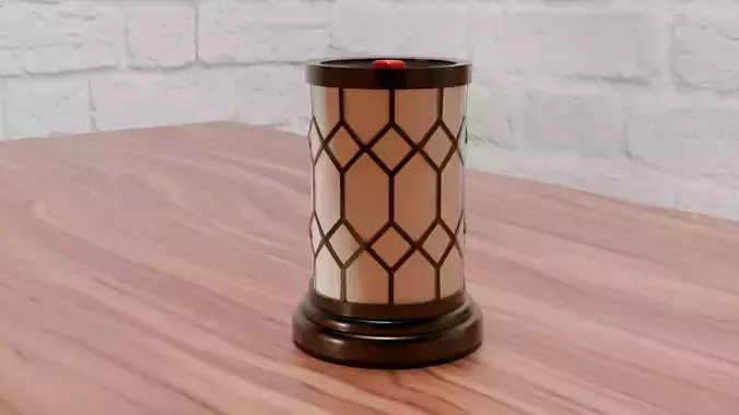 Bronze Lantern Tabletop Wax Warmer Free low-poly 3D model