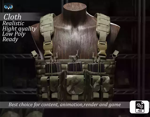 Modern Tactical Chest Rig - Multicam Camouflage