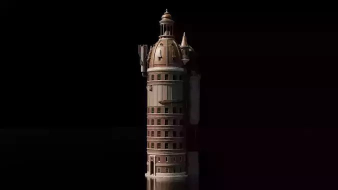 Steampunk Building - House 6