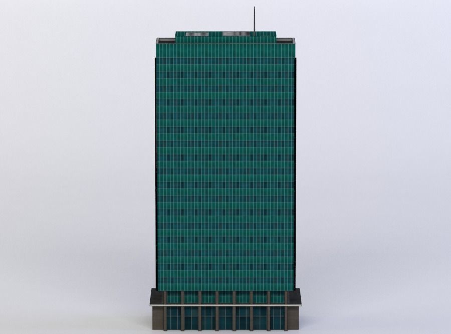 REAL TEXTURE BUILDINGS D 3D MODEL Low-poly 3D model_0