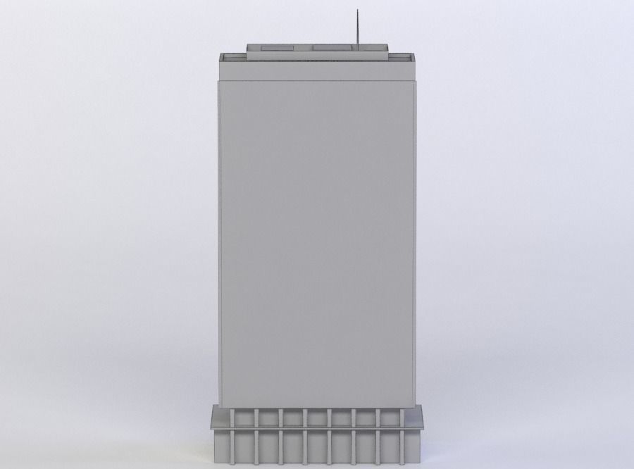 REAL TEXTURE BUILDINGS D 3D MODEL Low-poly 3D model_3