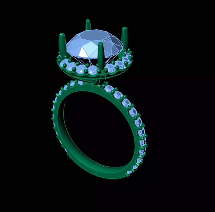 3D file of womens ring 3D print model