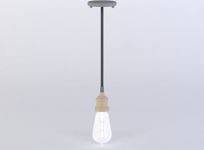 RH BULB PENDANT 3D MODEL Low-poly 3D model