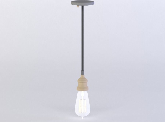 RH BULB PENDANT 3D MODEL