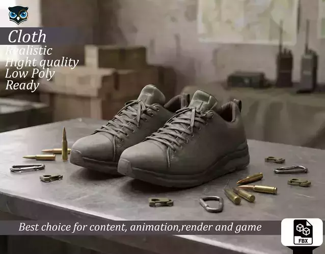 Worn Green Canvas Sneakers