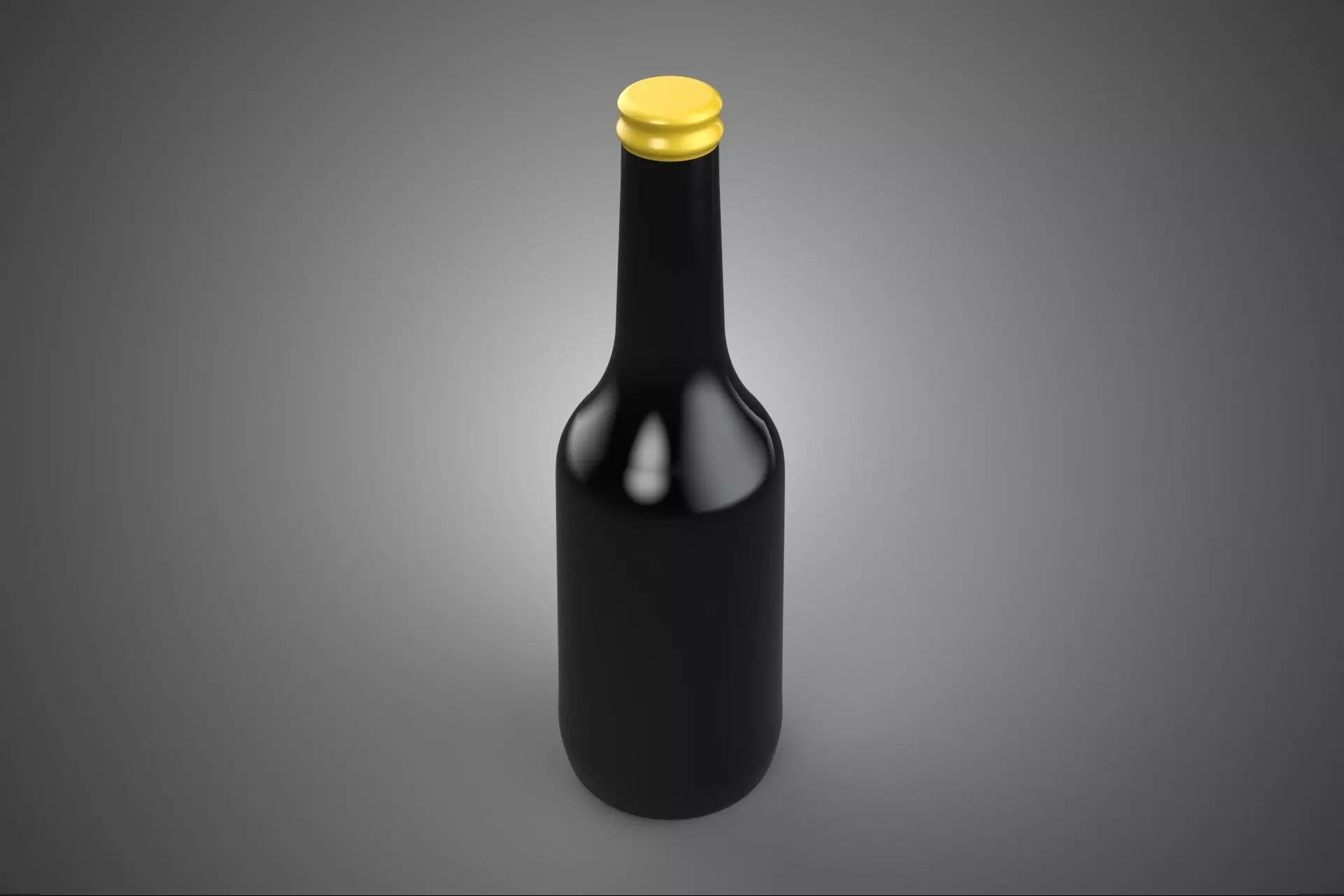 GLASS BOTTLE SOYBEAN SOY SAUCE LIQUID OIL INGREDIENT CONDIMENT 3D model