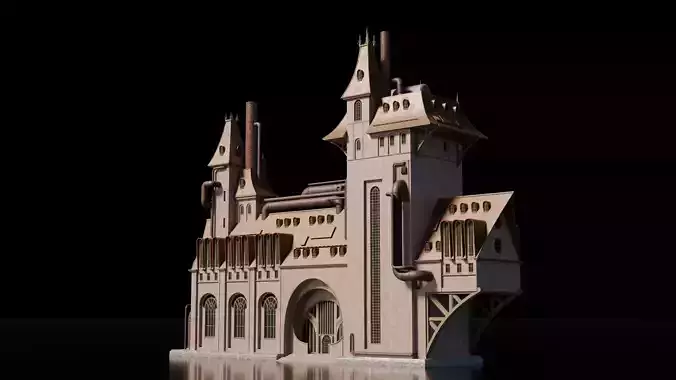 Steampunk Building - House 7