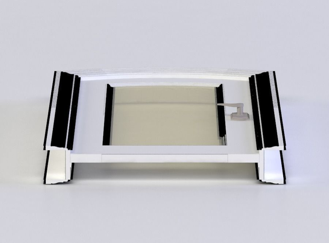 FL102 TRUSTILE DOOR 3D MODEL Low-poly 3D model