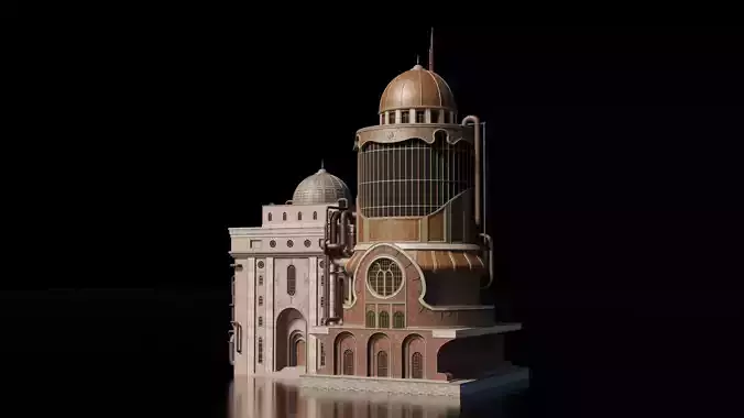 Steampunk Building - House 8