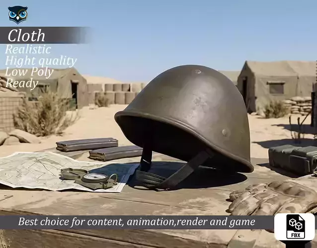 Vintage Military Steel Helmet - Game Ready