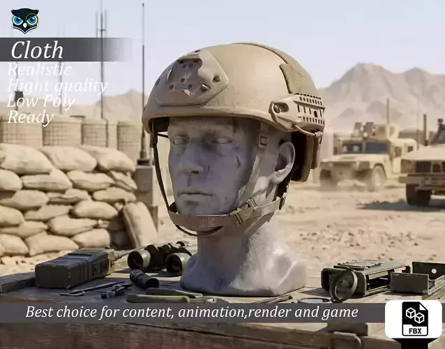 Modern Tactical Ballistic Helmet Tan - Game Ready