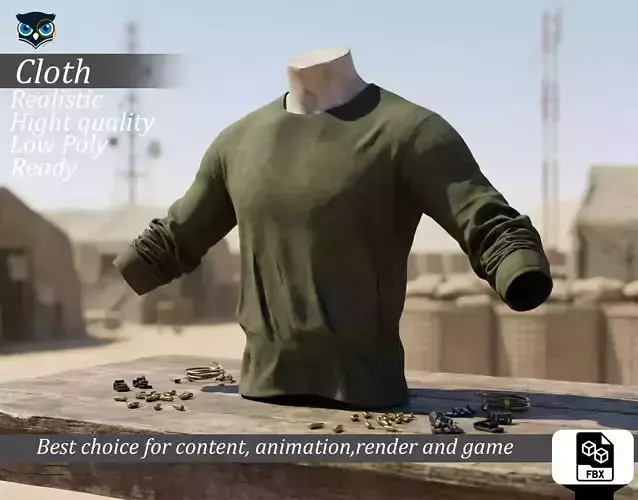 Military Tactical Long Sleeve Shirt Olive - Game Ready