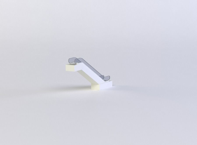 ESCALATOR 3D MODEL stair handrail