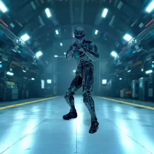 Futuristic Steel Warrior model pack