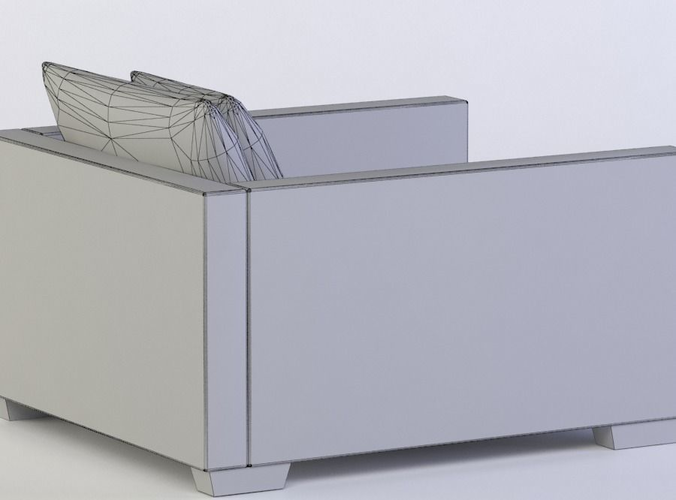 DROP IN SECTIONAL SET 1 3D MODEL