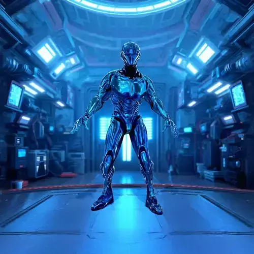 Futuristic Steel Robot model pack