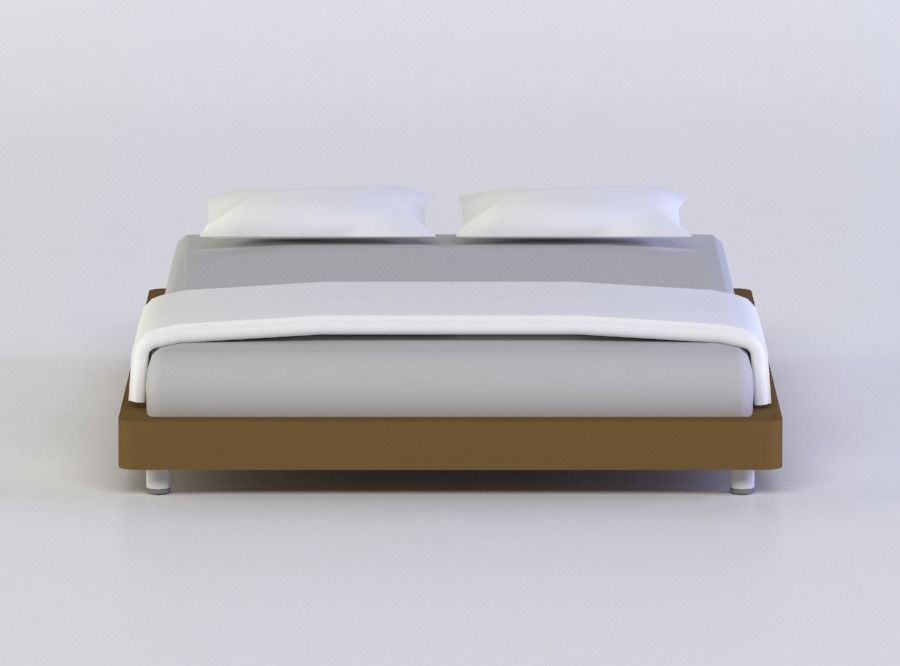 COLLAGE BEDROOM SET 3D MODEL Low-poly 3D model_0