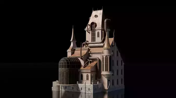 Steampunk Building - House 12