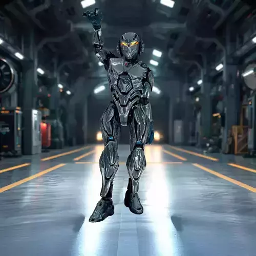 Futuristic Combat Robot model pack