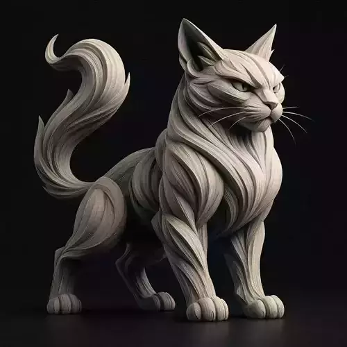 Brutal Muscular Sculpted Cat