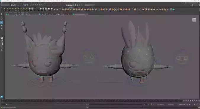 Coco Mama and Papa Rigged Low-poly 3D model 6
