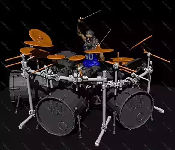 Mike Portnoy  Dream Theater 3d printing