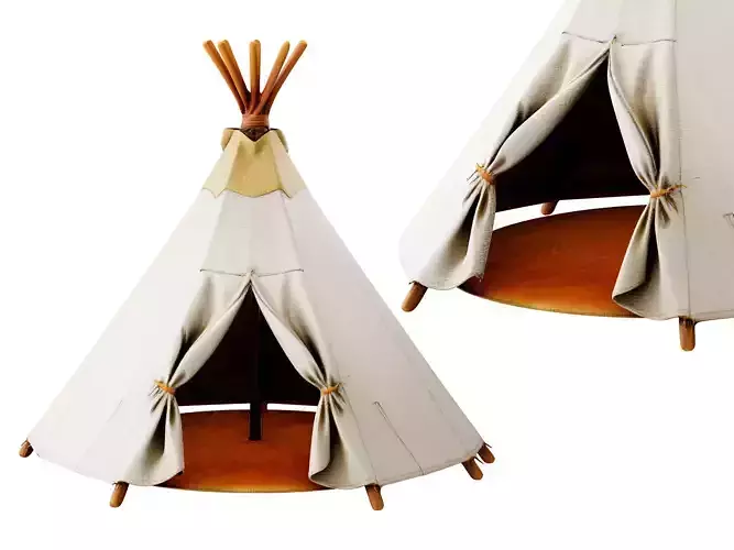 Kids Room Fabric Teepee
