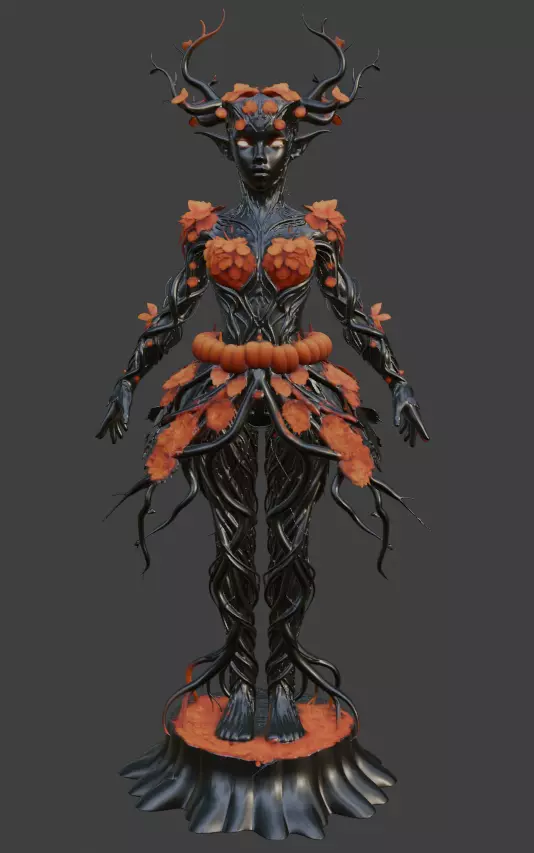 Dark Forest Fairy Figurine for 3D Printing 3D print model