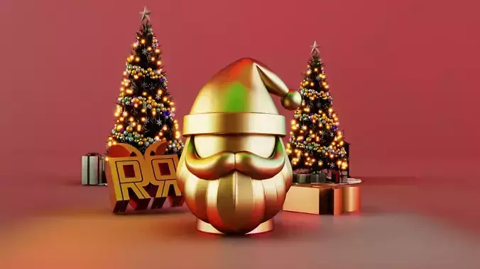 Santa Desk Buddy Decor