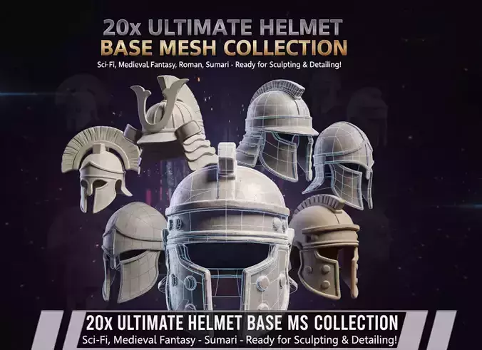 Helmet Base Mesh Collection